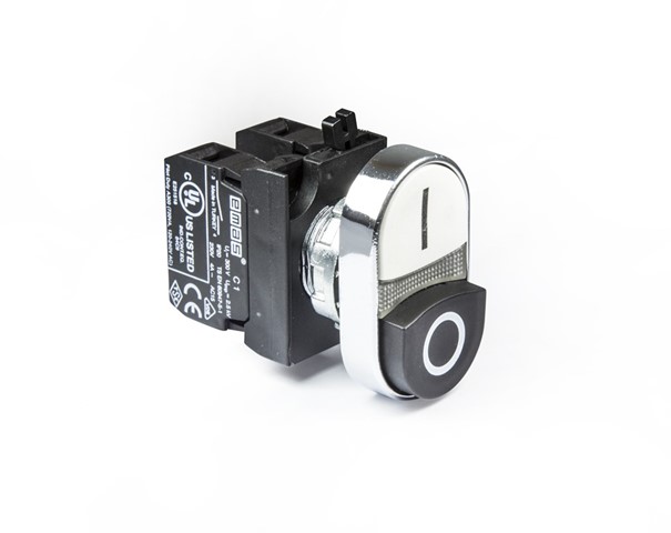 CM Series Metal 1NO+1NC Double Single Extended Black-White 22 mm Control Unit